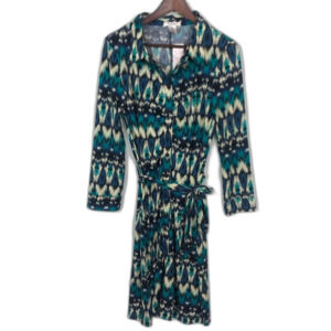 NWT Everly Grey Lucy Ikat Blue Maternity Dress
